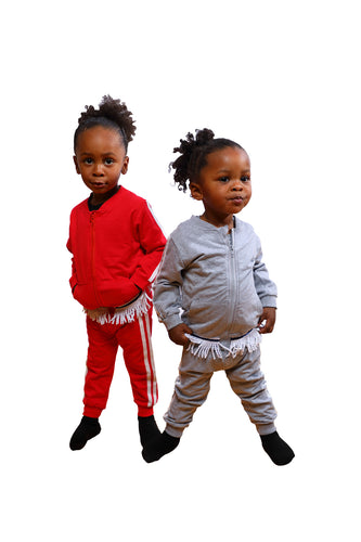 White Stripe Jump Suits